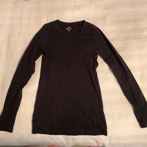 Black Perfect Fit crewneck long sleeve T-shirt